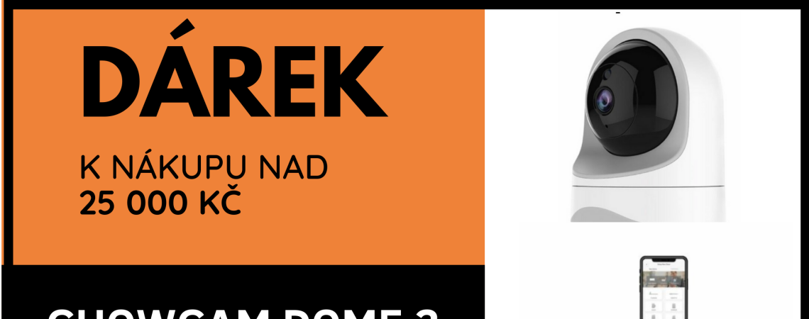 Dárek k&nbsp;nákupu nad 25 000 Kč - ChowCam Dome 2 interiérová kamera